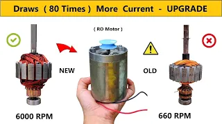 Dead 24v DC Motor to 12v Motor for High Current, Speed & Torque - Project !