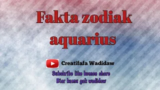 Fakta zodiak aquarius #shorts #fakta zodiak aquarius