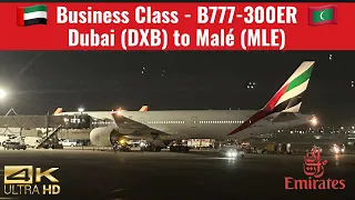 Emirates | 777-300ER | Business Class | Dubai (DXB) to Malé, Maldives (MLE) | Trip Report