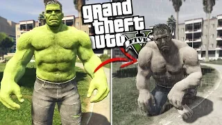 THE INCREDIBLE HULK loses his SUPER POWERS (GTA 5 Mods)