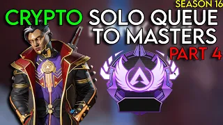 CRYPTO MAIN SOLO QUEUE TO MASTERS IN Season 16 Apex Legends ranked | Part 4