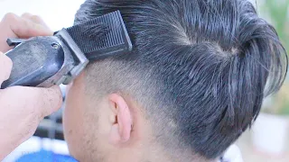 asmr barber haircut-men hair tutorial