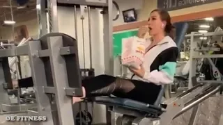 She Was Eating At The Gym