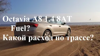 Octavia A8 замерил расход по трассе М11