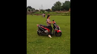 learning to ride a scooty without knowing how to ride a cycle...