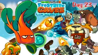 Frostbite Caves Day 23 - Protect the endangered plants || PVZ 2