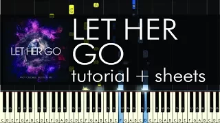 Passenger - Let Her Go - Piano Tutorial - How to Play + Sheets