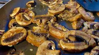 Camp Cooking: Making a Tasty Fontina and Mushroom Grilled Cheese Sandwich