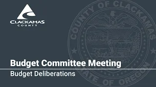 Budget Deliberations - 2023 Budget Committee Meeting