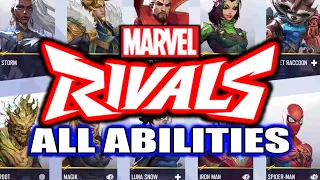 MARVEL RIVALS - ALL HERO ABILITIES!