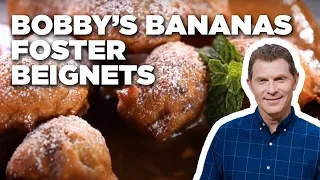 Bobby Flay Makes Bananas Foster Beignets | Brunch @ Bobby’s | Food Network