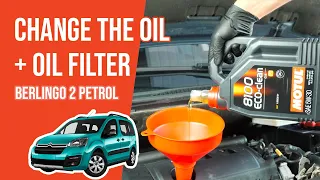 Change the oil and the oil filter Berlingo mk2 1.6 VTi 🛢