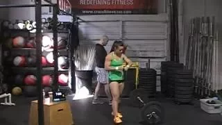 Camille LeBlanc-Bazinet CrossFit Open Workout 14.2.