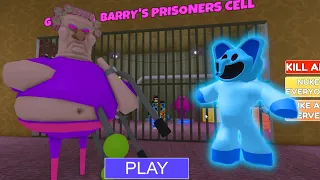 New Grumpy Gran Barrys Prison Run! Jumpscare ☠️😃  #obby Obby Walkthrough