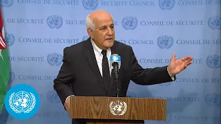 Palestine on the Palestine/Israel - Security Council Media Stakeout (8 November 2021)|United Nations