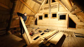 Building Off Grid LOG CABIN / Insulating and Closing the Cabin (S 2 Ep 20)