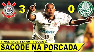 Corinthians 3 x 0 Palmeiras Final Campeonato Paulista 99  1º Jogo  13/06/1999