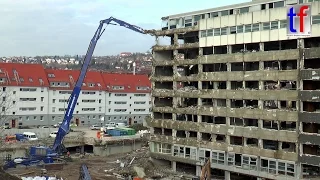 **HIGH-REACH DEMOLITION** Hitachi Zaxis 870 XXL  / Abbruch Olgäle Stuttgart, 18.02.2016.