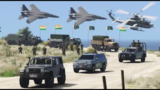 Attack on Indian Military Convoy | Pakistan vs India War - GTA 5