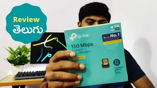 tp link 150Mbps Wireless Nano Adapter TL WN725N Unboxing and Review in Telugu