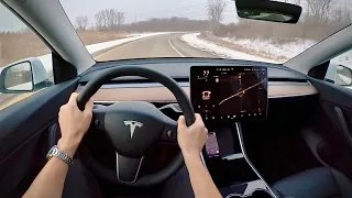 2021 Tesla Model Y Standard Range RWD - POV First Impressions