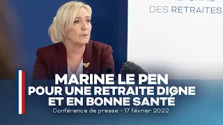 Marine Le Pen présente sa réforme des retraites | M la France