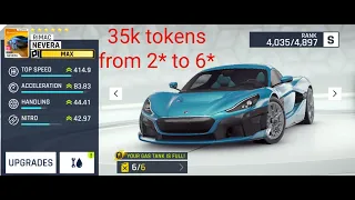 Asphalt 9, RIMAC NEVERA, From 2* to 6*