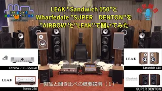 20万円（ペア）のスピーカー"LEAK Audio Sandwich 150"と"Wharfedale Super DENTON"を聞き比べてみた 機材と試聴概要のご説明（1）