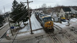 Train Action - Different Angles - CSX 5220 & CSX 5452