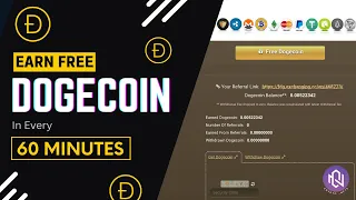 Earn ≈ 1 Free Dogecoin Per Day | Claim Every 60 Minutes | No Investment | Free Dogecoin Site