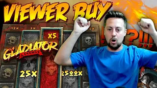 VIEWER BUY PAYS HUGE! BIG WIN on NEW Gladiator Legends Slot!