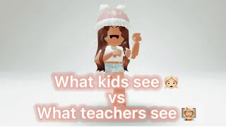 What Students See VS What Teachers See 👧👩‍🏫 // Roblox trend // Roblox // NotAmberRoblox