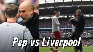 Pep Guardiola crazy reaction vs Liverpool and Kostas Tsimikas