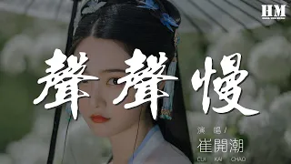 崔開潮 - 聲聲慢『屋檐灑雨滴 炊煙裊裊起』【動態歌詞Lyrics】