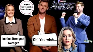 Avengers: Endgame | Chris Hemsworth and Brie Larson  Funny Feud Moments | 2019