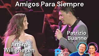 Amira Willighagen & Patrizio Buanne "Amigos Para Siempre" Live Performance Video Reaction!