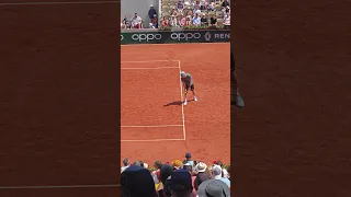 John McEnroe Serve French Open 2023 Legends Double - 4k60 courtside - xiaomi 13 pro telezoom video