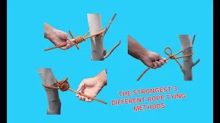 3 types of knots that are commonly used in everyday life     A skill that ROPE WORK ROPE TRICK KNOT