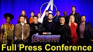 Marvel's Avengers: Endgame FULL Press Conference with Robert Downey Jr, Chris Evans, Brie Larson +