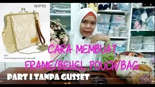 Cara Membuat Pola Pouch Behel | How to draw clasp purse pattern | Cara membuat dompet behel part2