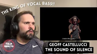 Music Producer Reacts To Geoff Castellucci - THE SOUND OF SILENCE | Bass Singer Cover