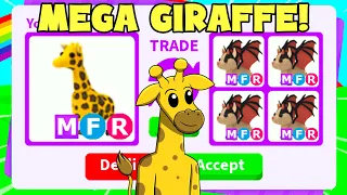 I traded my MEGA GIRAFFE (ADOPT ME)