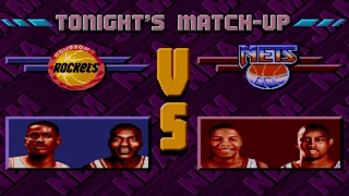 NBA Jam Tournament Edition GENESIS Playthrough - Houston Rockets vs New Jersey Nets