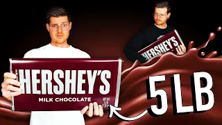 EATING THE WORLD’S LARGEST HERSHEY’S BAR! | *MUKBANG*