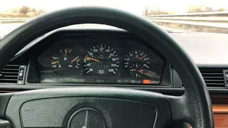 Mercedes W124 2.5D 113 Hp no Turbo, acceleration and top speed