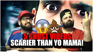 SCARY CACA SUNDAY: 5 Ghost Videos SCARIER Than Yo MAMA *REACTION!!