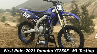 First Ride: 2021 Yamaha YZ250F - Michael Lindsay Testing