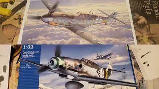 Comparison between the 1:32 Hasegawa and Revell Messerschmitt Bf 109G-6