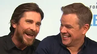 Ford v Ferrari - Christian Bale & Matt Damon exclusive interview (2019)