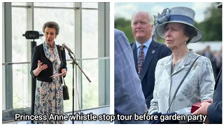 Princess Anne's whistle stop tour to Norway before her Garden Party today